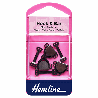 H431.XS Hook and Bar: Black - Extra Small 